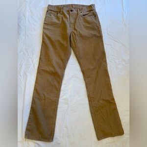 Gap 1969 Straight Tan Light Corduroy Men’s Pants Size 33x32